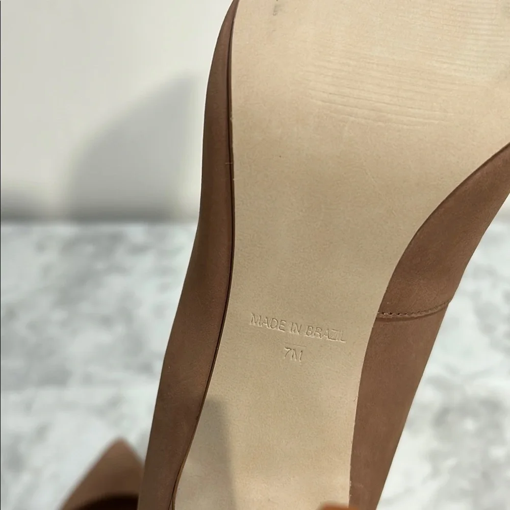 STEVE MADDEN WOMENS VALA02S1 NUDE POINTED TOE PUMPS 4”HEEL Sz 7 - Picture 8 of 12